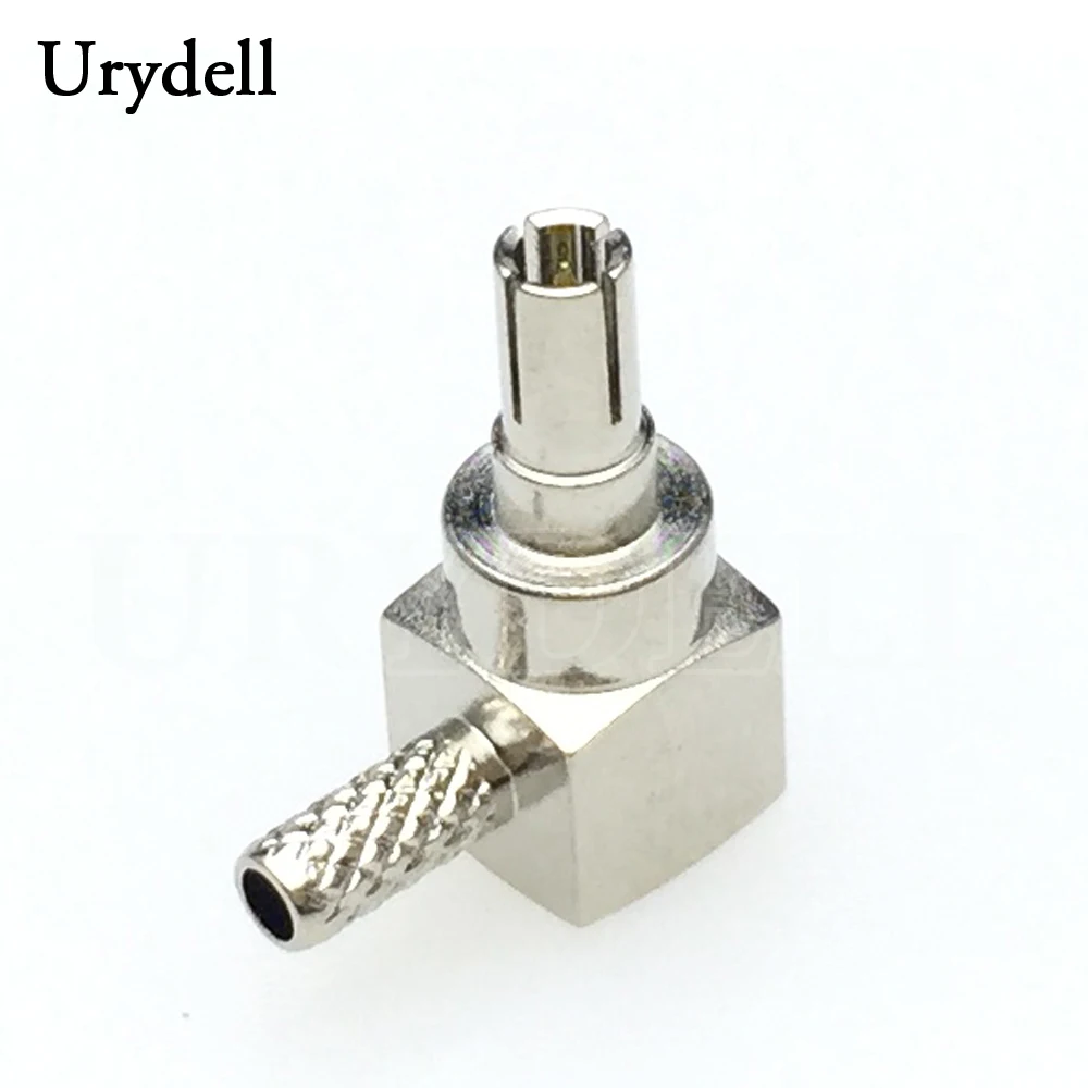 

2pcs/lot CRC9 Male Plug Right Angle Crimp RF Connector For RG174 RG188 RG316 Cable