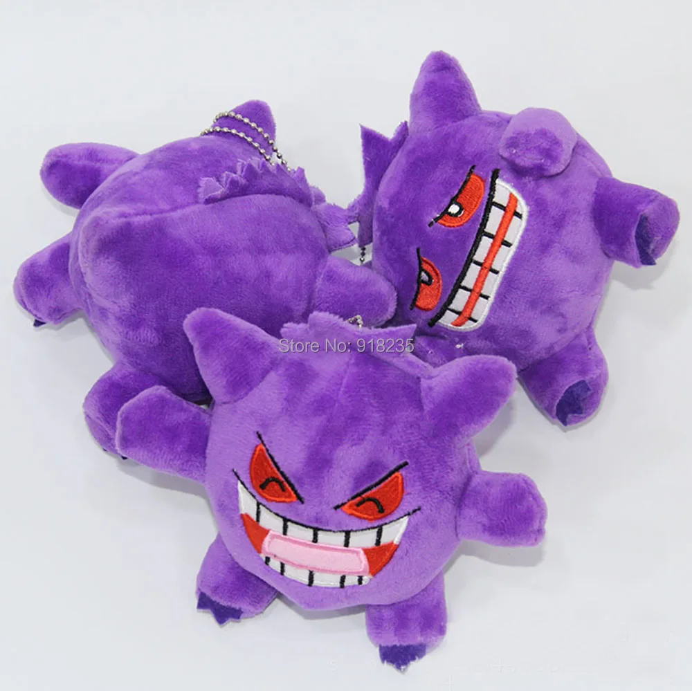 10/лот Новинка " 13 см Плюшевые игрушки Gengar кукла-брелок для ключей мягкий аниме мультфильм для детей мягкие игрушки