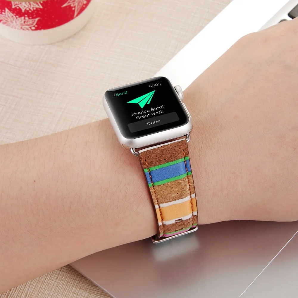 Ремешок кожаный для Apple Watch 38 мм 40 42 44 мм|Ремешки часов| |