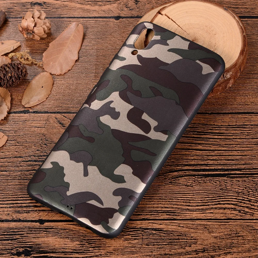 Army Green Back Case For Vivo V11 V9 Y85 Y71 Y81 Y83 Pro Soft TPU Silicon Phone Cover Camouflage Pattern Gel Protective |