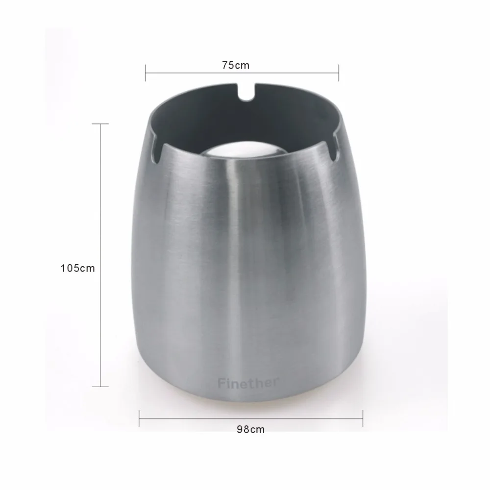 aliexpress : buy finether 3"/4" silver ash tray stainless aliexpress : buy finether 3"/4" silver ash tray stainless