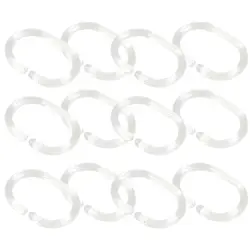 12 шт. прозрачный Душ шторы 360 градусов Ванная комната сменный Крюк C Форма искаженное кольцо