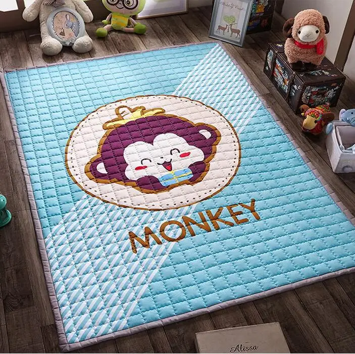 3 см толщина ковер для гостиной ins Модный ребенок игровой коврик утолщение складной 150X200 см игровой коврик для спальни