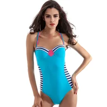 Бразильские полосатые купальники один предмет женский купальные костюмы сексуальные женские купальники монокини для плаванья Танкини Купальники закрытые C0876