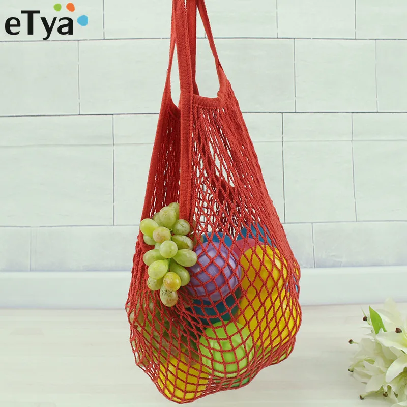 eTya Shopping Bags 2018 Women Mesh Net Shopping Bag Reusable Foldable Cotton Fruit Grocery Shopper Women Shoulder Bag Tote Case eTya Shopping Bags 2018 Women Mesh Net Shopping Bag Reusable Foldable Cotton Fruit Grocery Shopper Women Shoulder Bag Tote Case