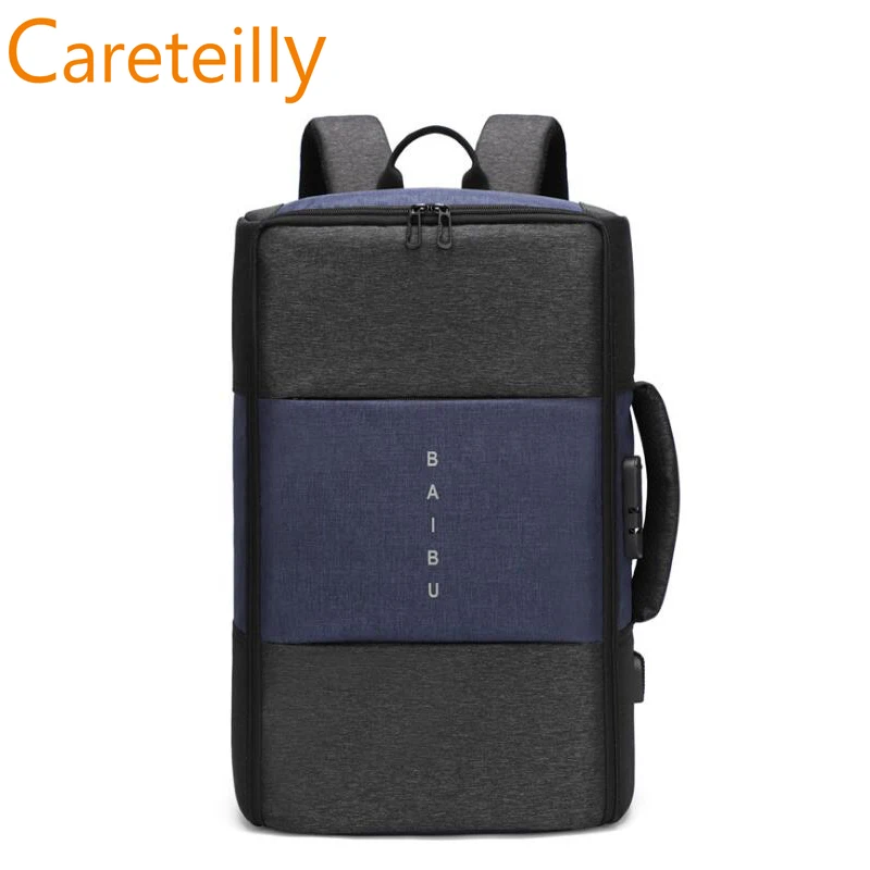 Универсальный Анти вор зарядка через USB для мужчин 17 дюймов ноутбука Рюкзаки для подростка мода мужчина и женщина путешествия рюкзак