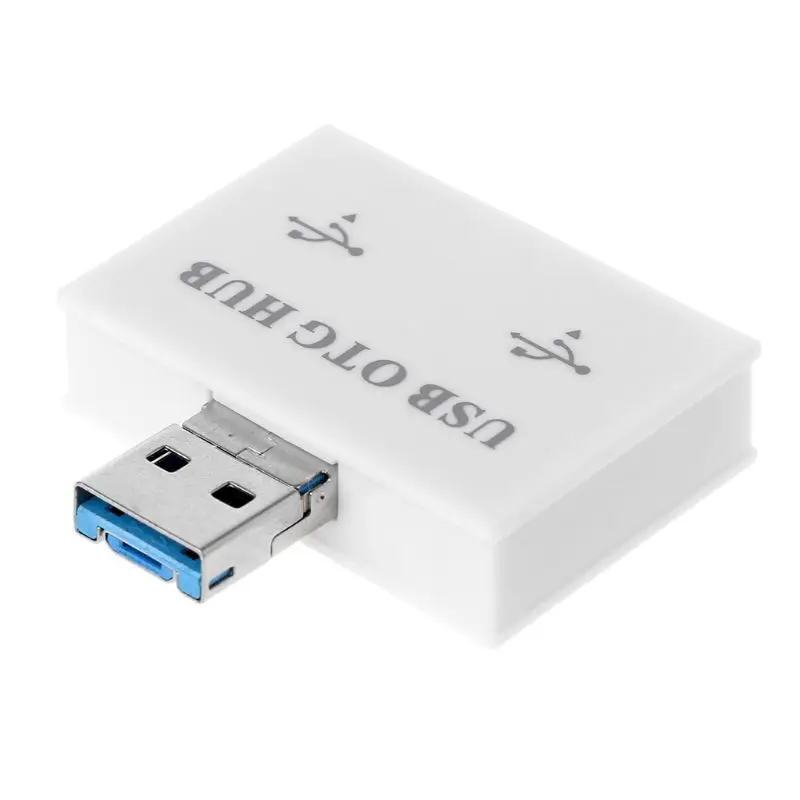 Micro USB 2,0 OTG адаптер конвертер для мобильного телефона планшета ПК мобильного телефона внешний U диск разъем считывателя аксессуары - Цвет: Белый