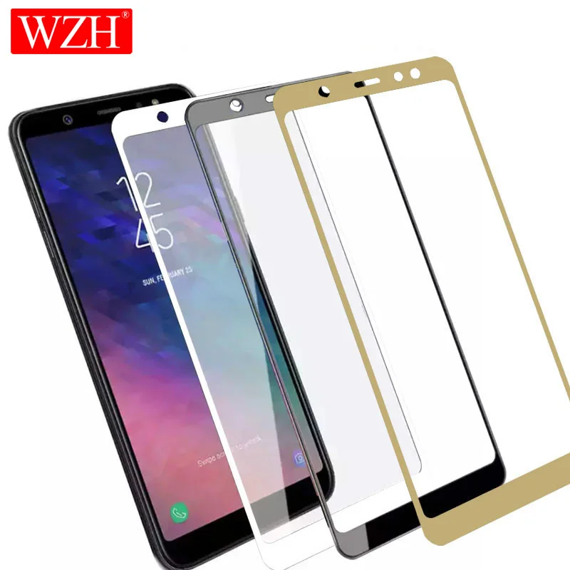 WZH 9H закаленное стекло для Samsung Galaxy J6 J7 J8 2018 A8 A6 Plus J3 J5 2017 2016 Защитная пленка