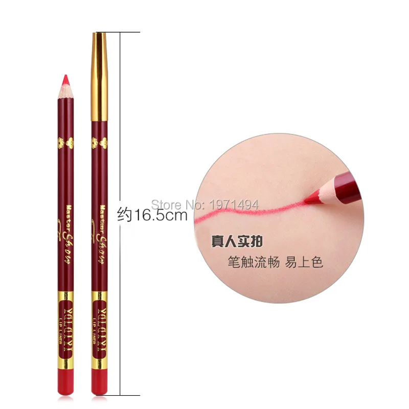 Новое поступление 12 видов цветов/16.5 см комплект Водонепроницаемый Контур для губ Карандаш Для женщин профессиональный длительное lipliner Средства ухода за губами Макияж инструмент 12 шт./лот