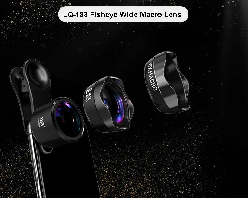  4K HD Smartphone Phone Lens Kits:Camera Photo Digital Filter CPL &Starlight &Tripod+Awesome Fisheye