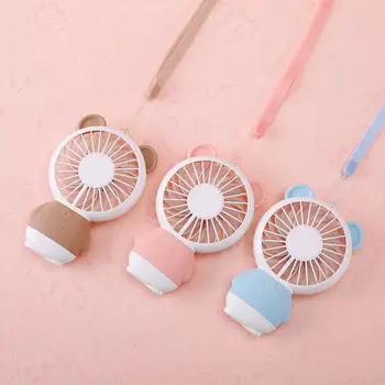 

Mini USB Fan LED light Battery Operated USB Power Portable Hand Handheld Pocket Fan Air Cooler Electric Laptop Fan home Office