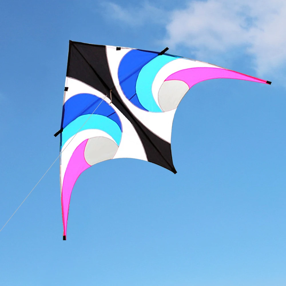 Красочный огромный Delta кайт Открытый Спорт Однолинейный воздушный змей с 30 м Летающая линия для детей взрослых высокое качество пляжная игра