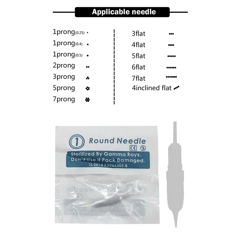 100pcs 1R 2R 3R 5R Prong cartridge needle permanente makeup needle 3F 5F 7F For Liberty digitalcharmant machine for eyebrow lip-5