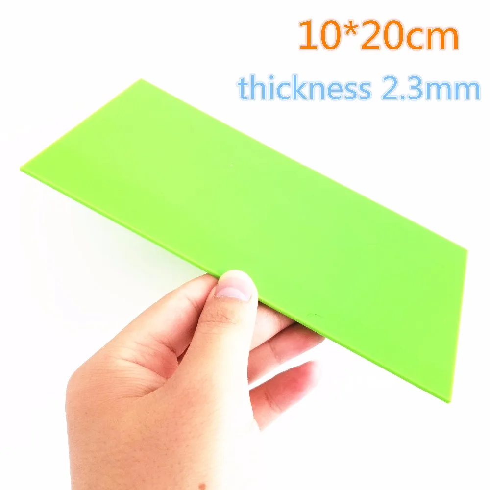 1pc Sale Green Color J788 10*20*0.23cm Thin Acrylic Board Drop Shipping beech wooden led lamp base with usb cable switch simple for 3d acrylic board diy night light christmas wood gifts accessories