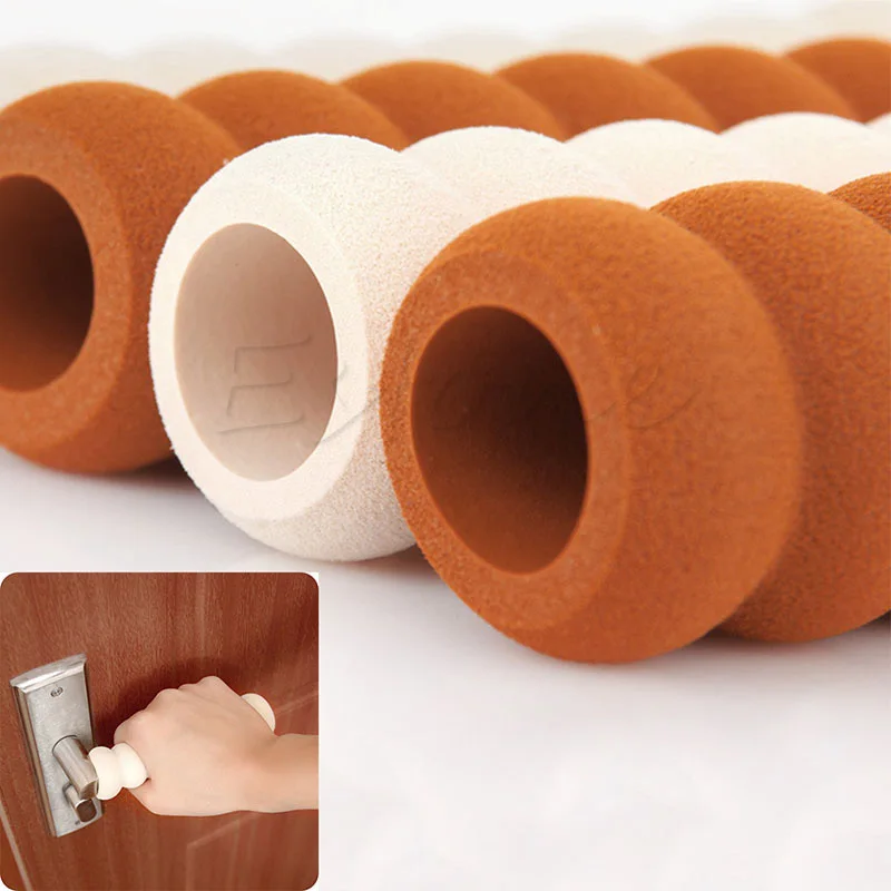 DayCount/® 2pcs//set Room Doorknob Pad New Cases Spiral Set Of Anti-collision Decurity Door Handle Protective Dleeve Baby Child Safety Supplies Brown