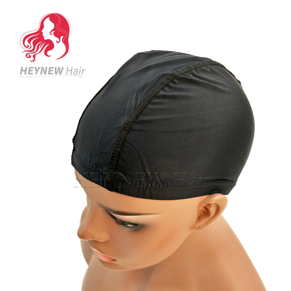 Stocking spandex dome cap for making wigs adjustable stretch hairnets nylon weaving caps black color wigs accessories 10pcs/lot