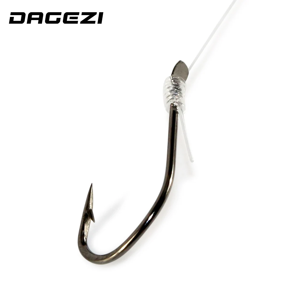 DAGEZI 25pcs Fishing Hook with fishing line High carbon steel 8-16# Barbed Hooks Pesca Tackle Accessories DAGEZI 25pcs Fishing Hook with fishing line High carbon steel 8-16# Barbed Hooks Pesca Tackle Accessories