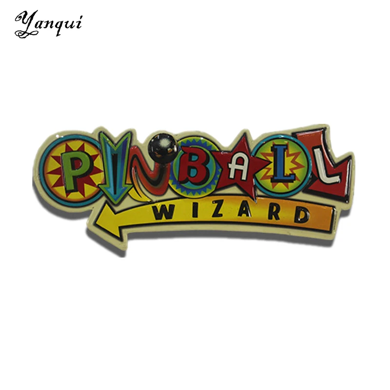 

Pinball Wizard Metal Tin Signs Retro Irregular Shape Painting Plaque Bar Pub Club Home Wall Decor TP-012