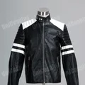 Back To Future Marty Mcfly Jacket Cosplay Costume Man Coat New Casual Outwear Halloween Suit with Pocket