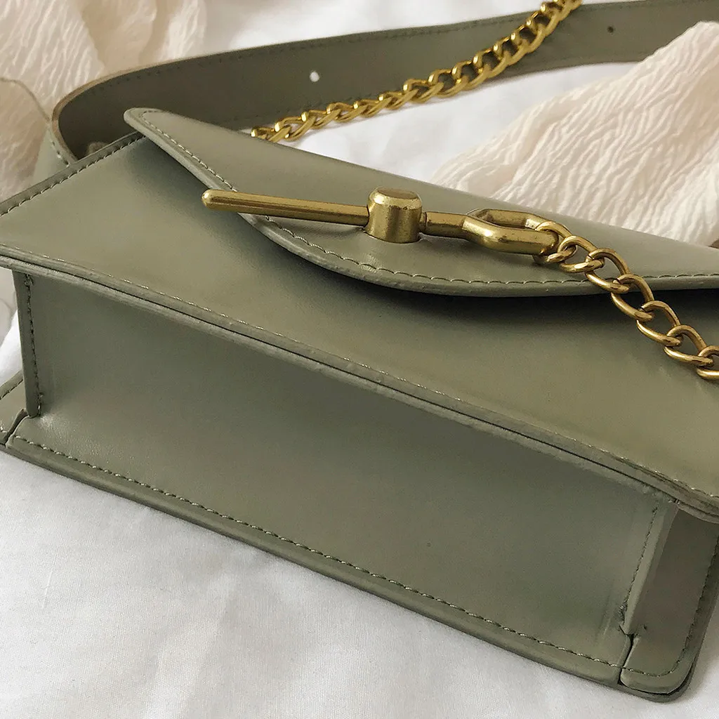 Женская сумка модная однотонная кожаная сумка через плечо сумка почтальона banane sacoche bolso de cintura mujer 2019 поясная сумка