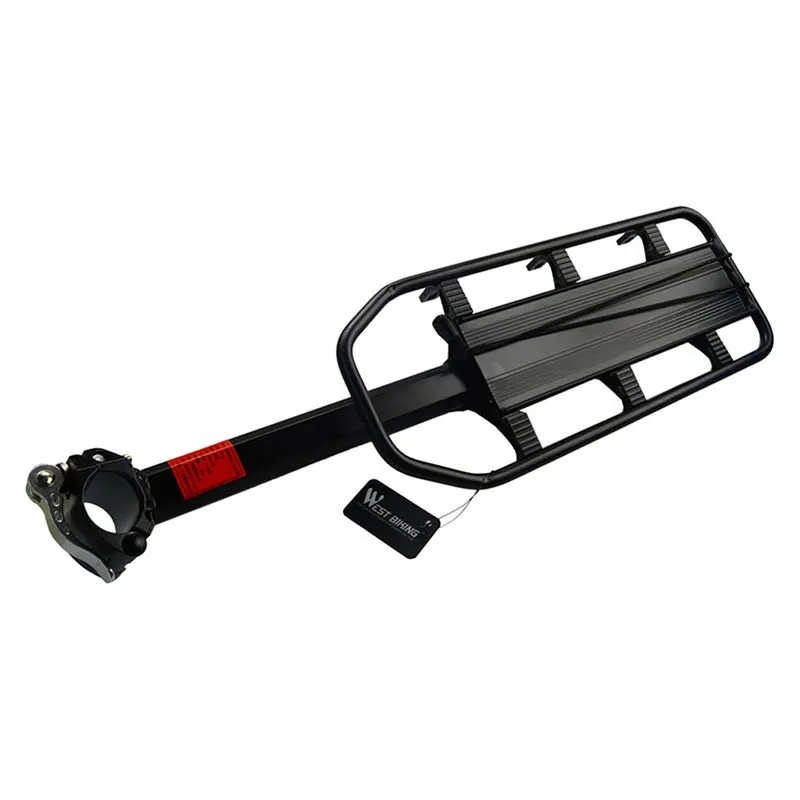 WEST BIKING Bike Rack Aluminum Alloy 50KG Luggage Rear Carrier Trunk for Bicycles MTB Bicycle Rear Shelf Cycling Bicycle Racks