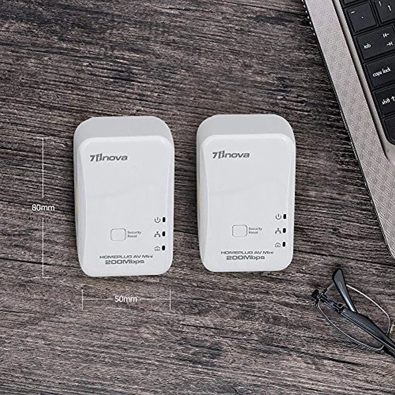 Оригинальный 7 инова 2X200 Мбит/с мини Homeplug Сетевой удлинитель AV комплект адаптера