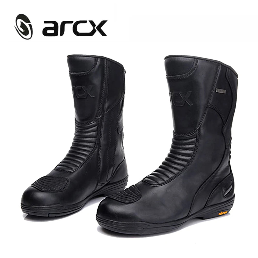 ARCX/мотоциклетные ботинки мужские кожаные для мотокросса Водонепроницаемая