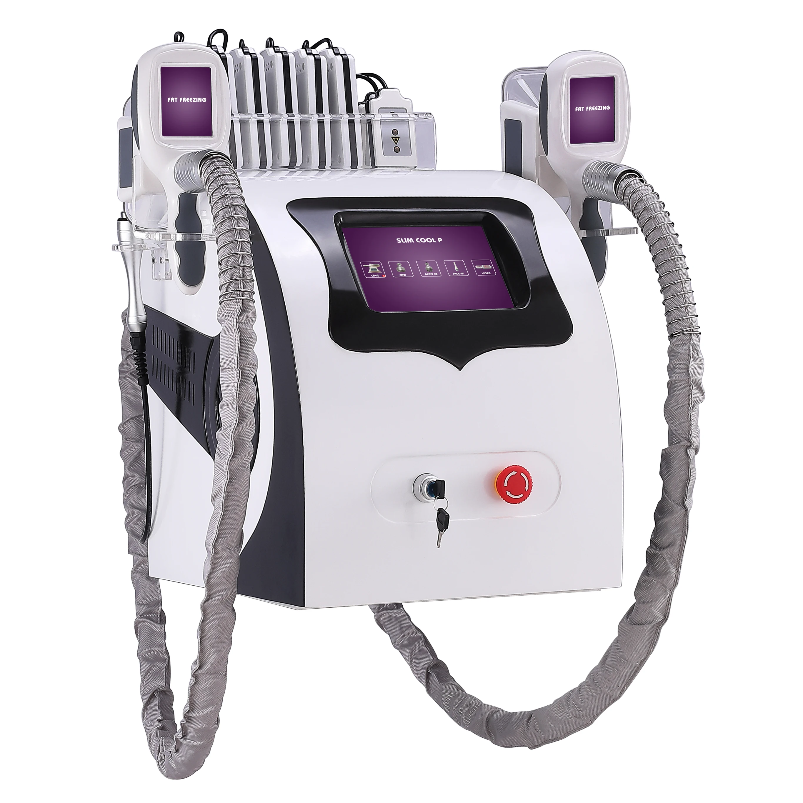 

Salon Beauty Portable 5 in 1 body slimming cryolipolysis machine cavitation RF body and face lifting Yting Equipment