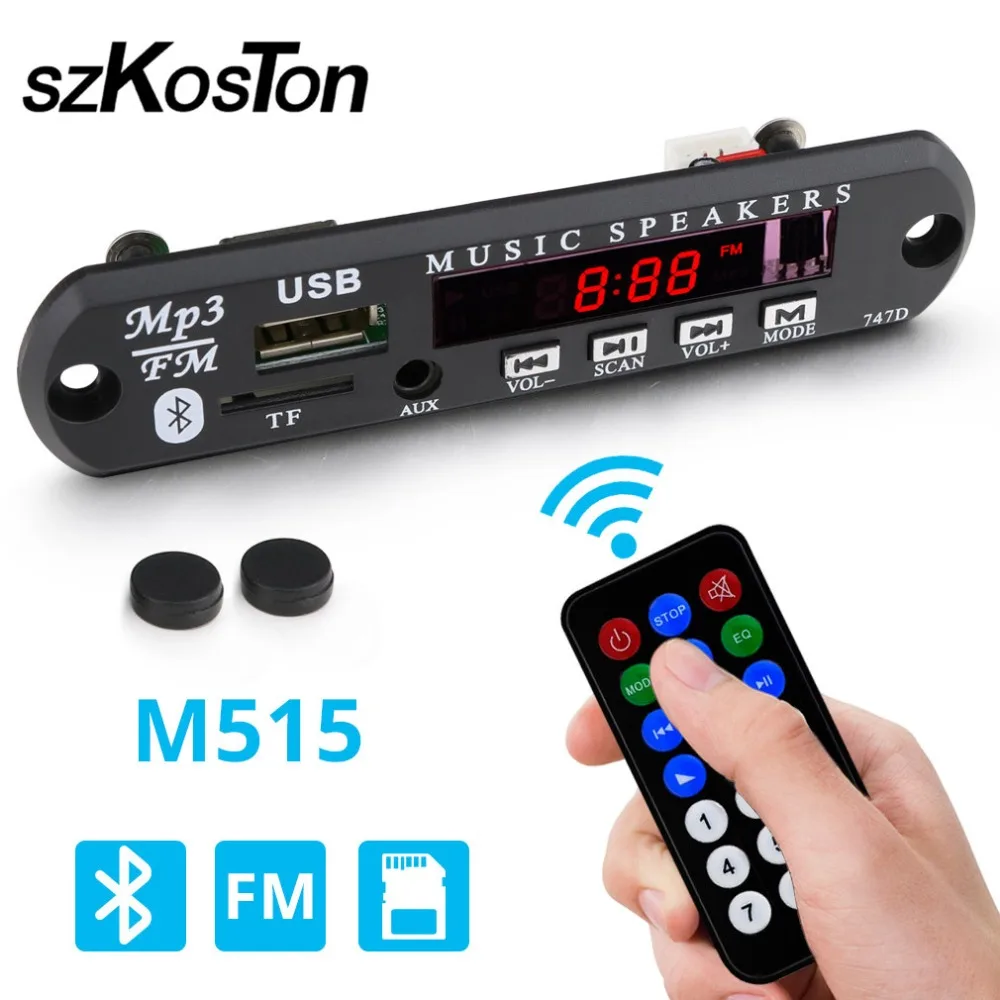 

Wireless Bluetooth 12V MP3 WMA Decoder Board Audio Module USB TF Radio for Car Bluetooth Audio Decoder Board Module Mp3