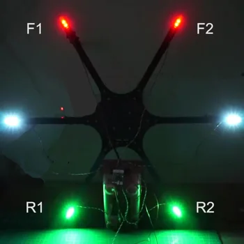 

Flashing RGB LED Night Navigation Light High Power BB Buzzer Kit for RC FPV Racing Drone 4-axis Multi-rotor Aircraft Fixed Wings