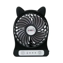 Портативный мини USB вентилятор Настольный вентилятор в форме кошки перезаряжаемый Micro USB зарядка для дома офиса путешествия на открытом воздухе воздушного охлаждения путешествия дома