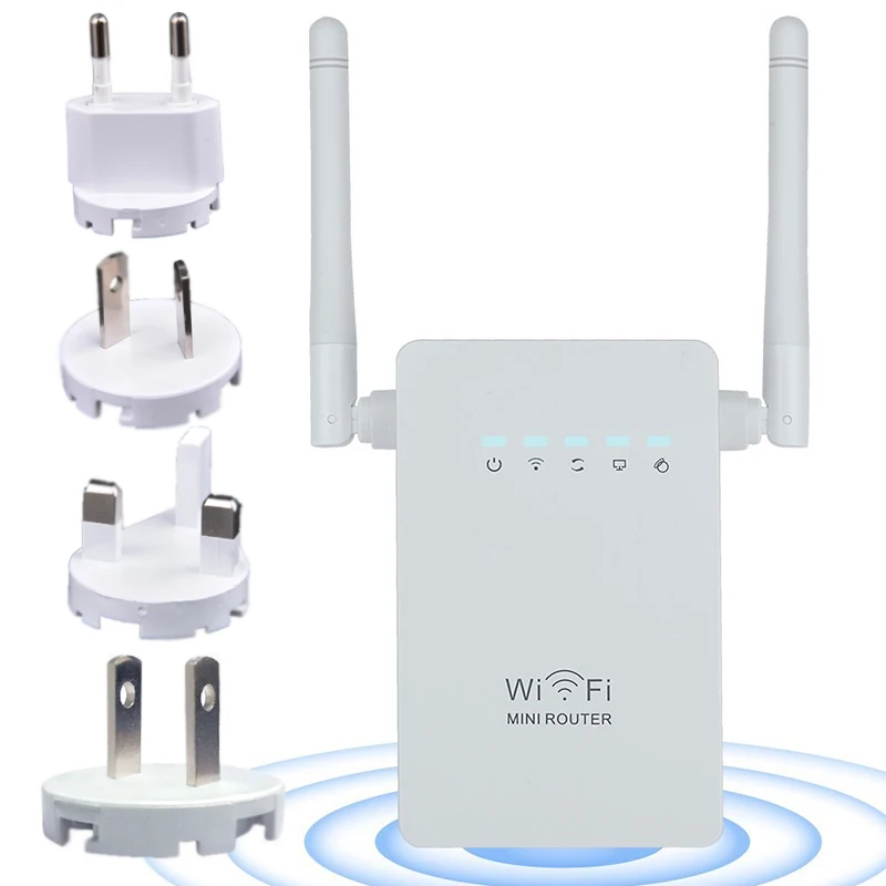 

300Mbps Mini Wifi Repeater Wi-Fi Range Extender Support Router,AP,repeater and WISP Mode with detachable EU US AU UK Wall Plug