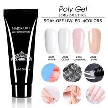 Впитывающийся полигель, УФ акриловый гель, быстрое наращивание ногтей 15 мл, наращивание пальцев, гель для ногтей, камуфляжный, УФ светодиодный, твердый, строительный гель