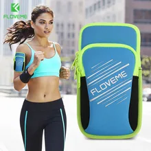 Floveme 5.5 дюймов Универсальный повязки чехол для iPhone 7 6 Plus x Lycra Sport Бег повязку чехол для samsung телефона для Xiaomi huawei