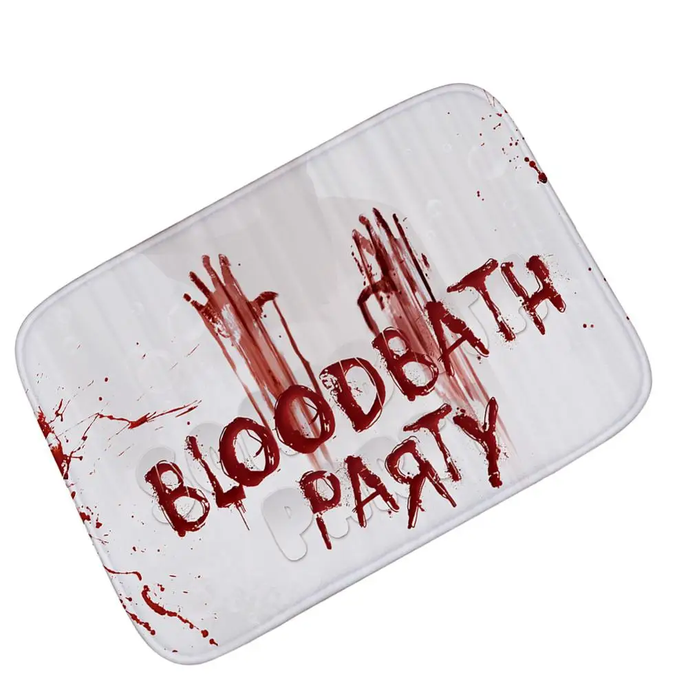 

3D Blood hand prints Devil's party Door Carpets for Living room bedroom decor Mat/Carpet Kitchen bathroom Entrance Non-slip Rugs