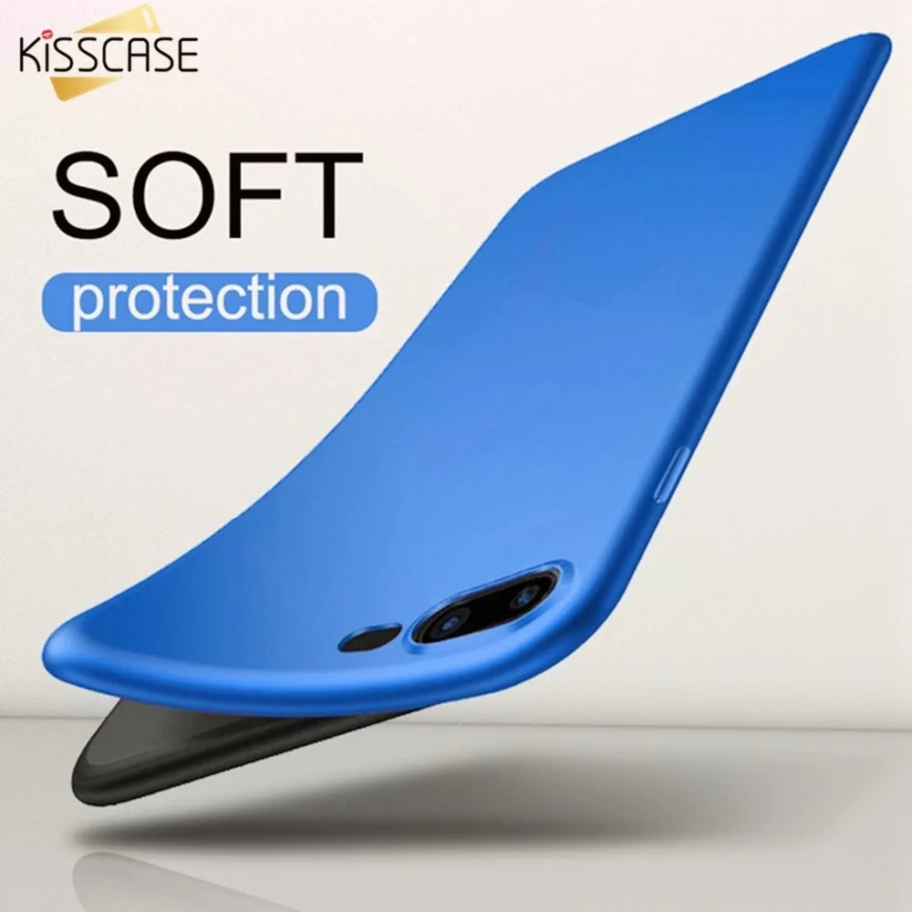 

KISSCASE Soft Case For iPhone 6 s 7 Plus Ultra Thin Smooth Touch Oil TPU Case For iPhone 5 5s se X 7 8 Plus Cover Capinhas Coque