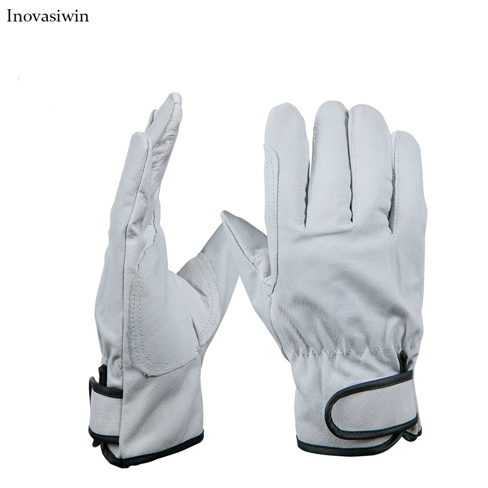 Pigskin gloves full leather single layer driver riding driving labor work leather gloves 