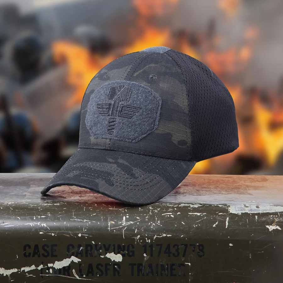 Военная тактическая Кепка спецназа CS камуфляж Gorras солдат Снайпер Snapback сетки шапки кепки s для мужчин и женщин Охота C - Цвет: Darkfall