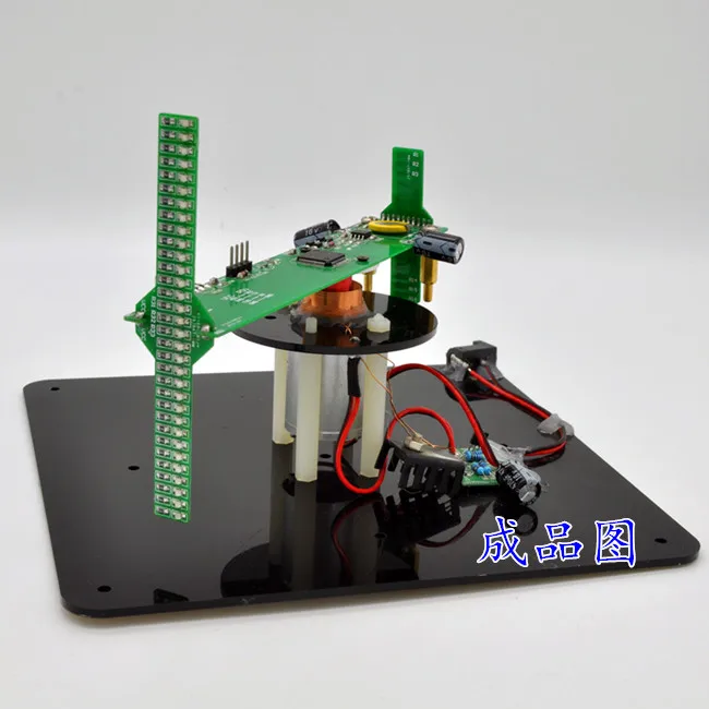 

Creative Manufacture of LED Light POV by Bi-axis Stereo Rotating LED Electronic Training Kit Welding Component Competition