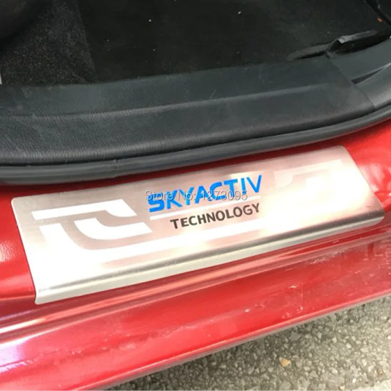 Для Mazda CX-5 CX 5 CX5 Skyactiv 304 нержавеющая сталь Накладка на порог защита педали Аксессуары для стайлинга автомобилей