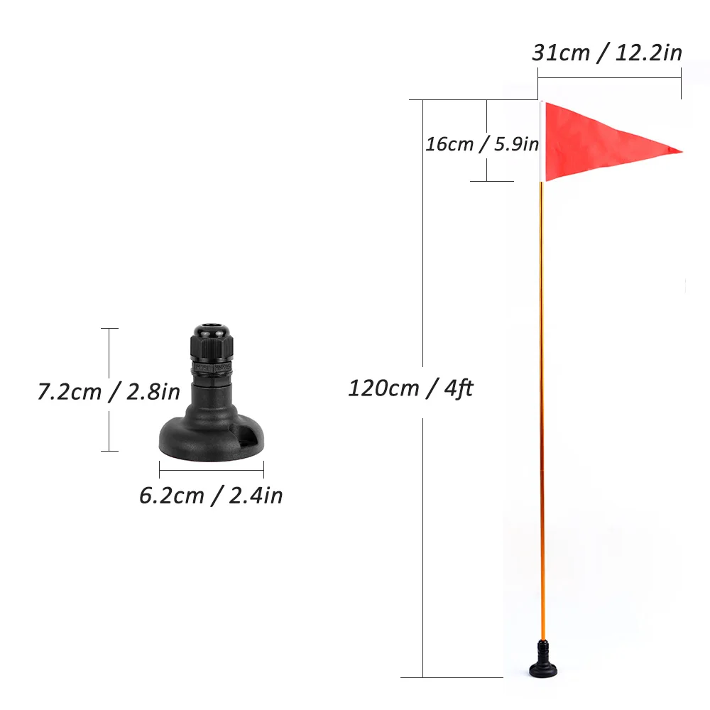 47 дюймов каяк безопасности флаг крепление комплект DIY каяк аксессуары морской каноэ каяк лодка рыбалка каноэ яхта лодка флаг лодки крепление