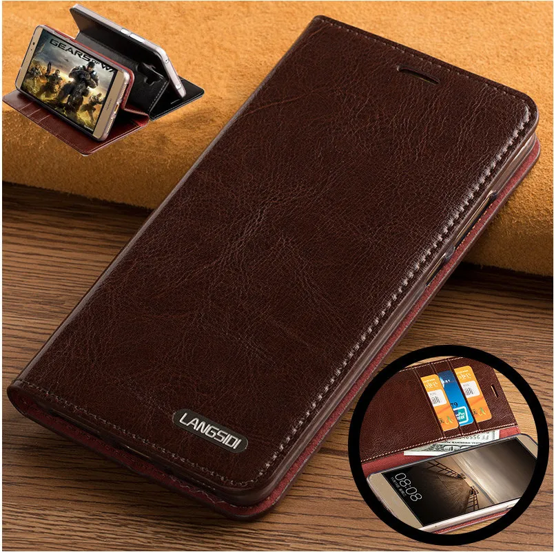 

ND06 genuine leather flip case cover for Huawei Nova 3(6.3') leather case for Huawei Nova 3i phone case with card slots