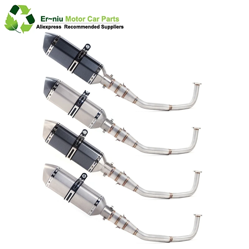

SH150 SH 125 150I Motorcycle Exhaust Mascape Full System Slip-On Middle Link Pipe Muffler For Honda SH125 SH150i SH125i