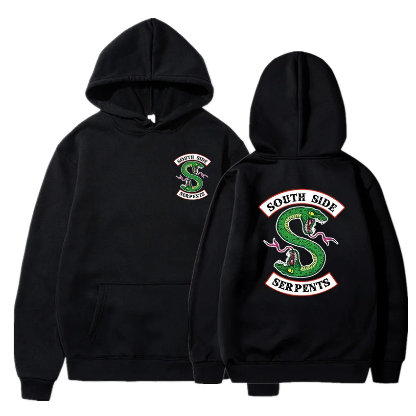 

Riverdale Hoodie Sweatshirts Plus Size South Side Serpents Streetwear Tops Spring Hoodies Men Women Hooded Pullover Tracksuit