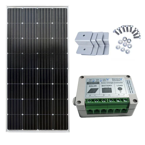 

150W Monocrystalline Solar KIT 15A Solar Controller & Z Bracket Home Power solar energy system solar cell solar panel 150W