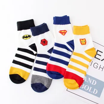 

Spring Men socks happy cotton comfort soft Jacquard pattern deodorant breathable fashion tube stripes men's socks