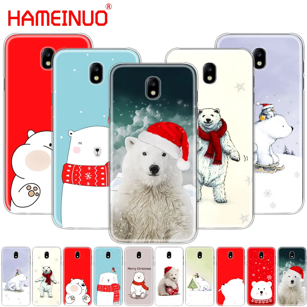 HAMEINUO милый новогодний чехол для телефона с медведем Samsung Galaxy J3 J5 J7 2017 J527 J727 J327 J330 J530