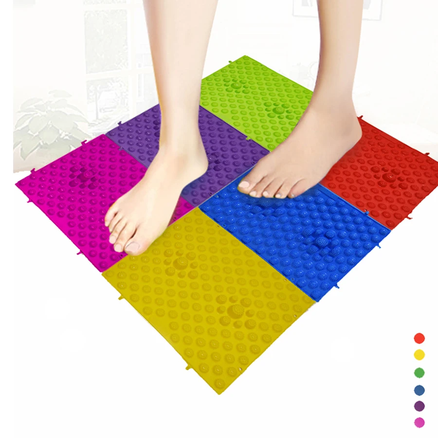 

Durable Foot Massage Reflexology Mat Relaxing body Stress Soothing Fatigue Finger Pressing Board Mat Stimulation Skin Massager