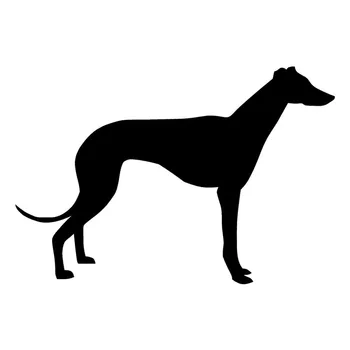

29.8*20.3CM Greyhound Dog Vinyl Decal Creative Silhouette Car Stickers Car Styling Decoration Black/Silver S1-0408