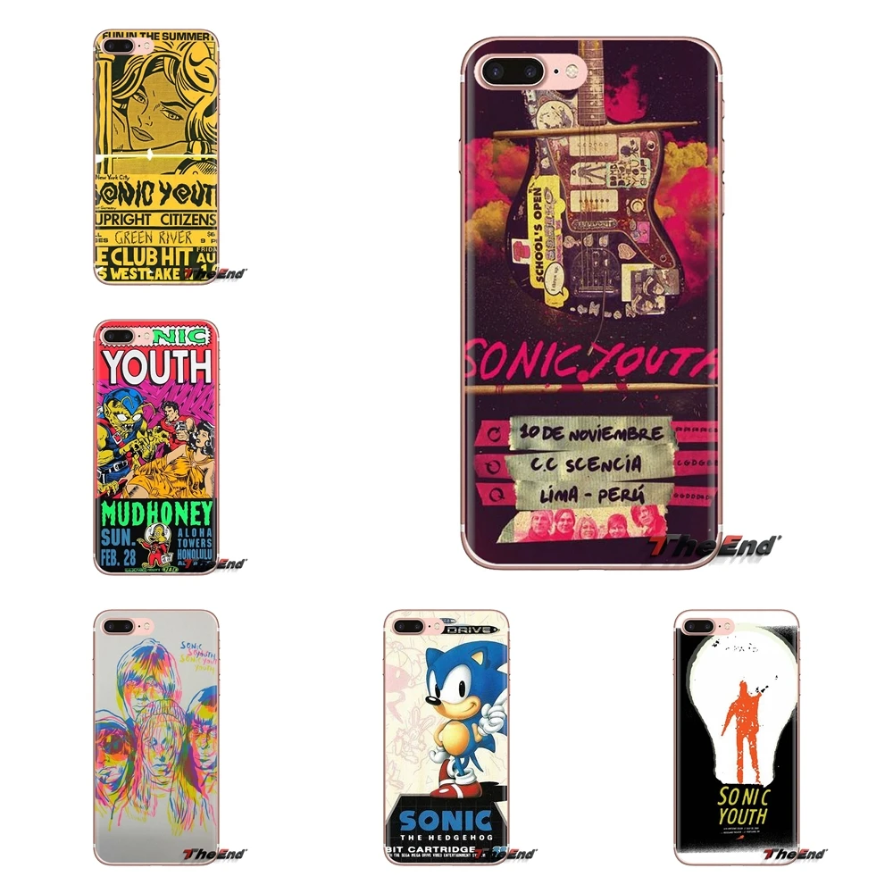 Для iPod Touch Apple iPhone 4 4S 5 5S SE 5C 6 6S 7 8 X XR XS Plus MAX Sonic Youth Flaming Lips OMG Rock прозрачный чехол из